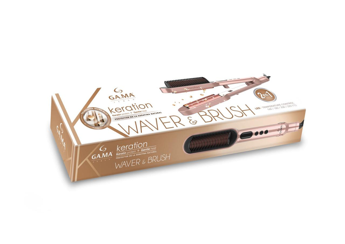 Cepillo Gama Waver Y Brush 2 En 1 Digital Automatico