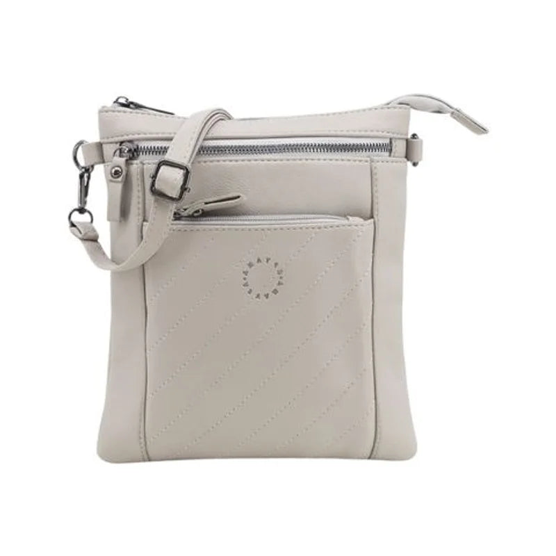 Cartera Bandolera PU Gris 22x25x3 cm Amayra - 67.5400074