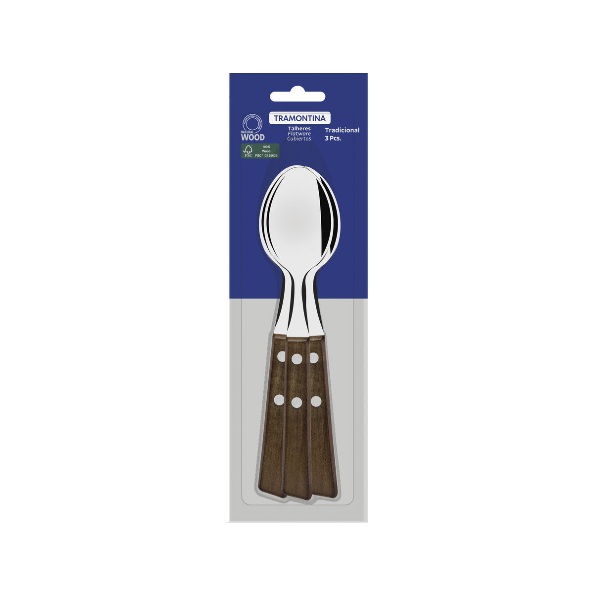 Cuchara De Mesa Tramontina Tradicional 3 Piezas Acero