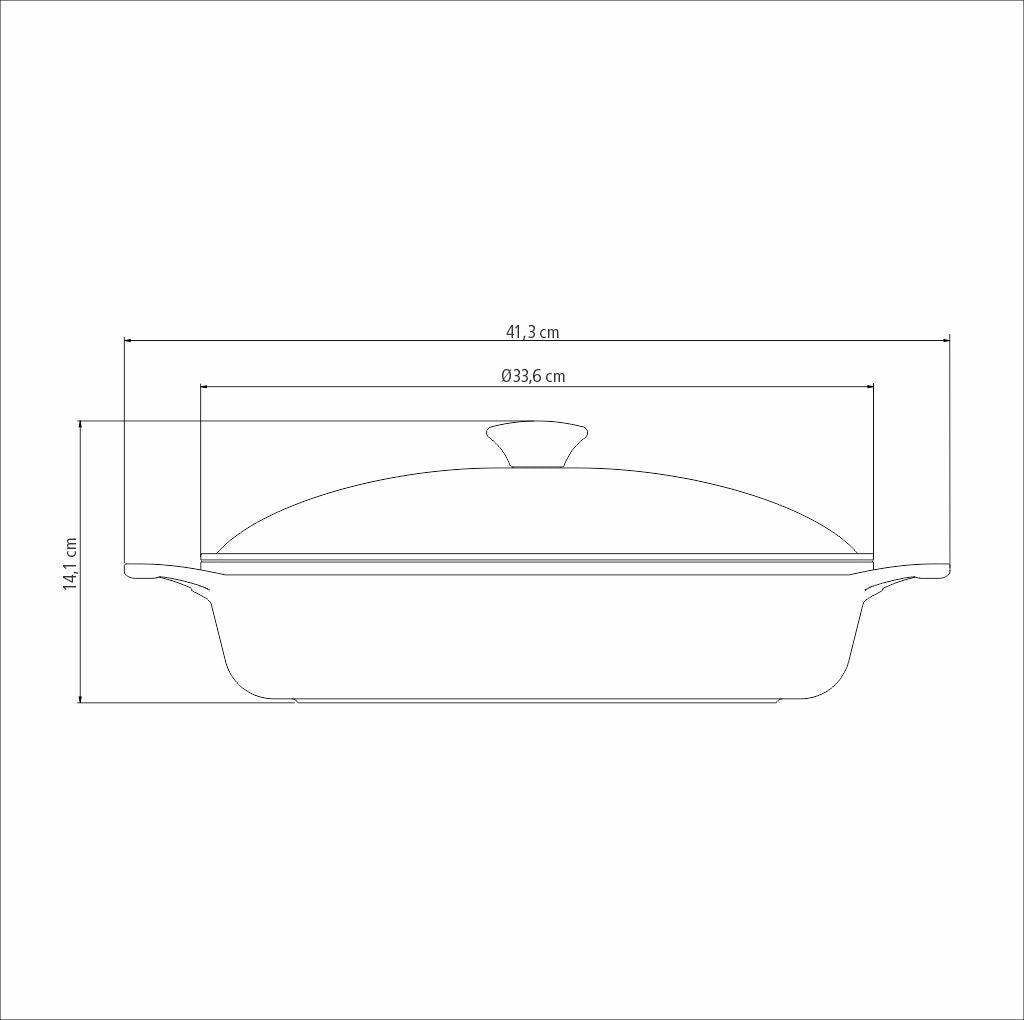 Sarten Tramontina Lyon Antiadherente 32 cm 4.3L Negro