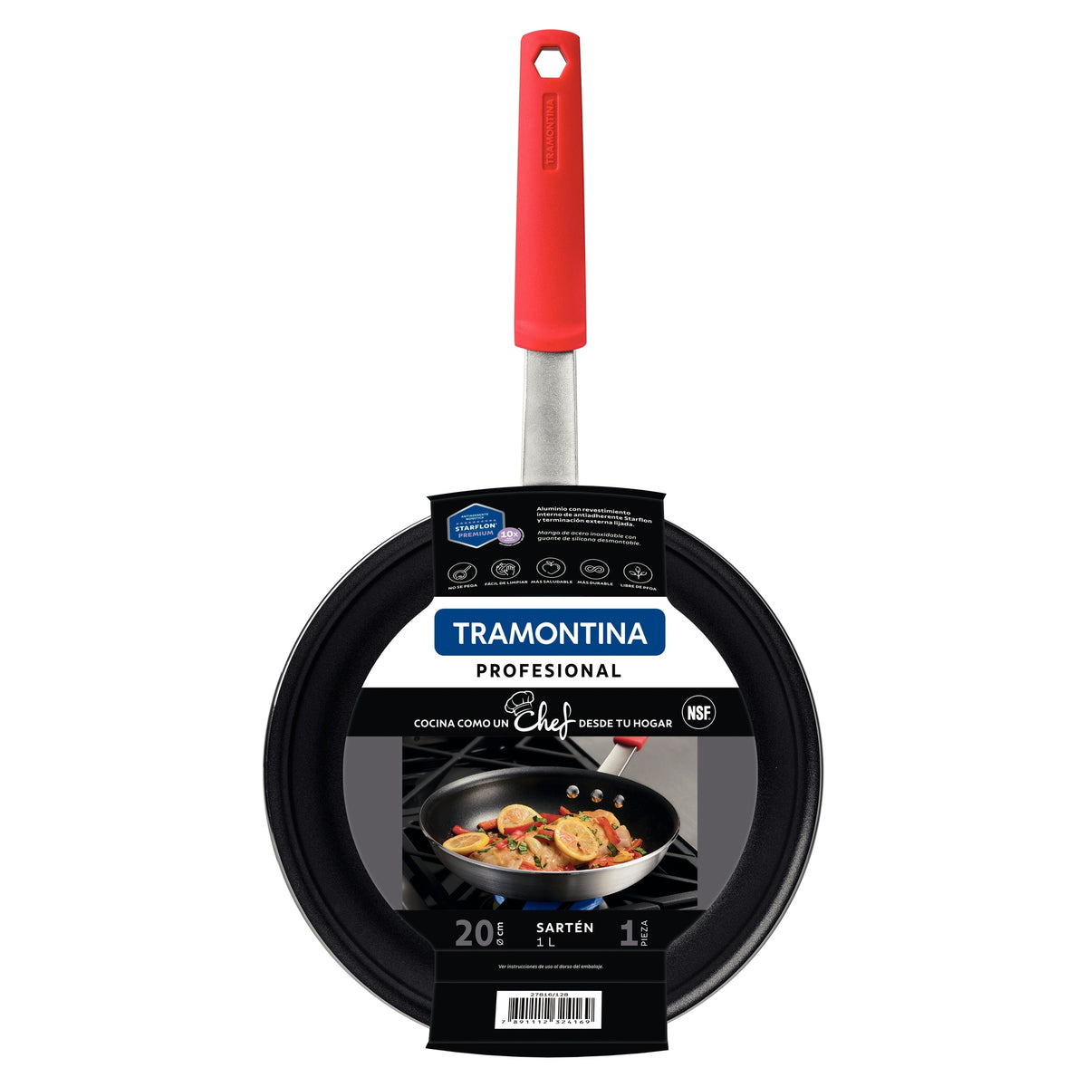 Sarten Tramontina Professional Acero Inoxidable 20 cm 1L