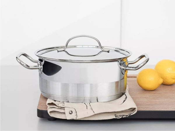 Cacerola Tramontina Professional 24 Cm Acero Inoxidable