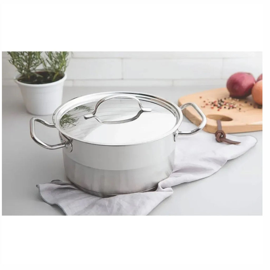 Cacerola Tramontina Professional 24 Cm Acero Inoxidable