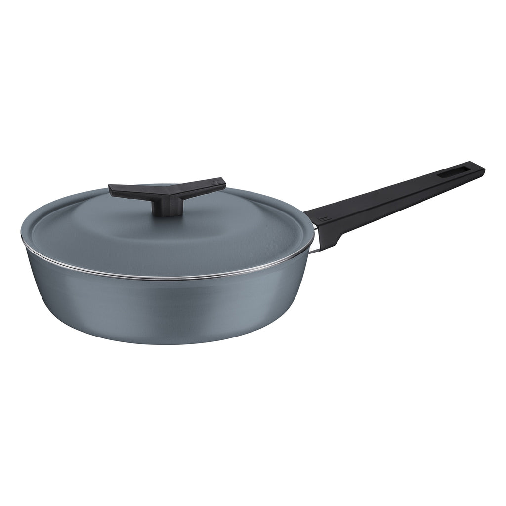 Sarten Tramontina Spezia Induccion con Tapa Antiadherente 24 cm 2.5L Azul