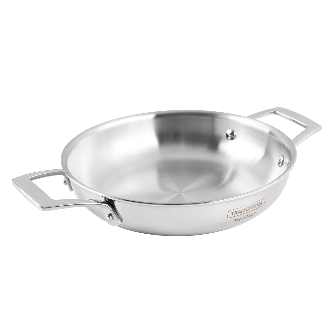 Sarten Tramontina Grano Pergamino Acero Inoxidable 30 cm