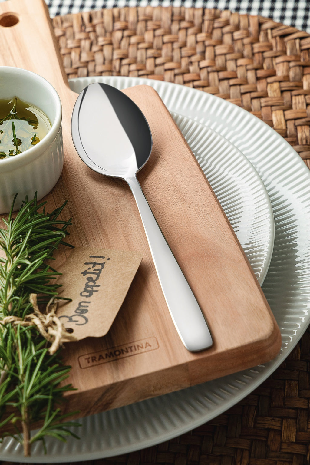 Set 12 Cucharas de Mesa Tramontina Amazonas Acero Inoxidable