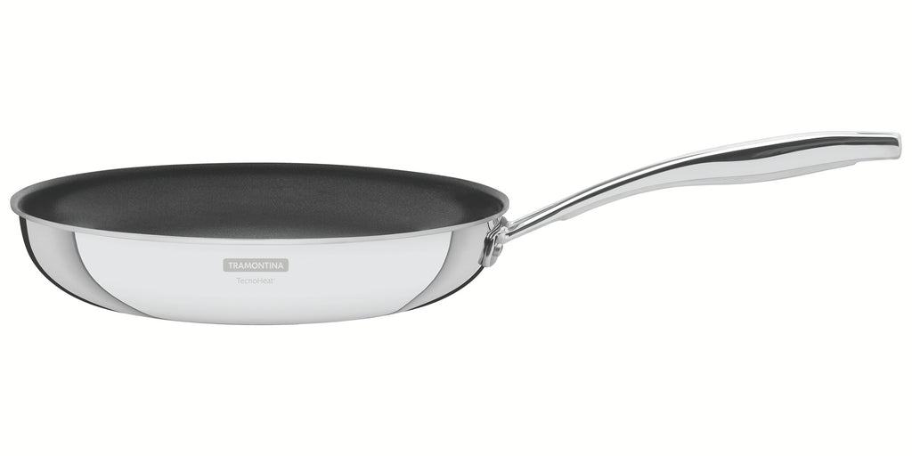 Sarten Tramontina Grano con Antiadherente Acero Inoxidable 30 cm 3.4L Y Negro