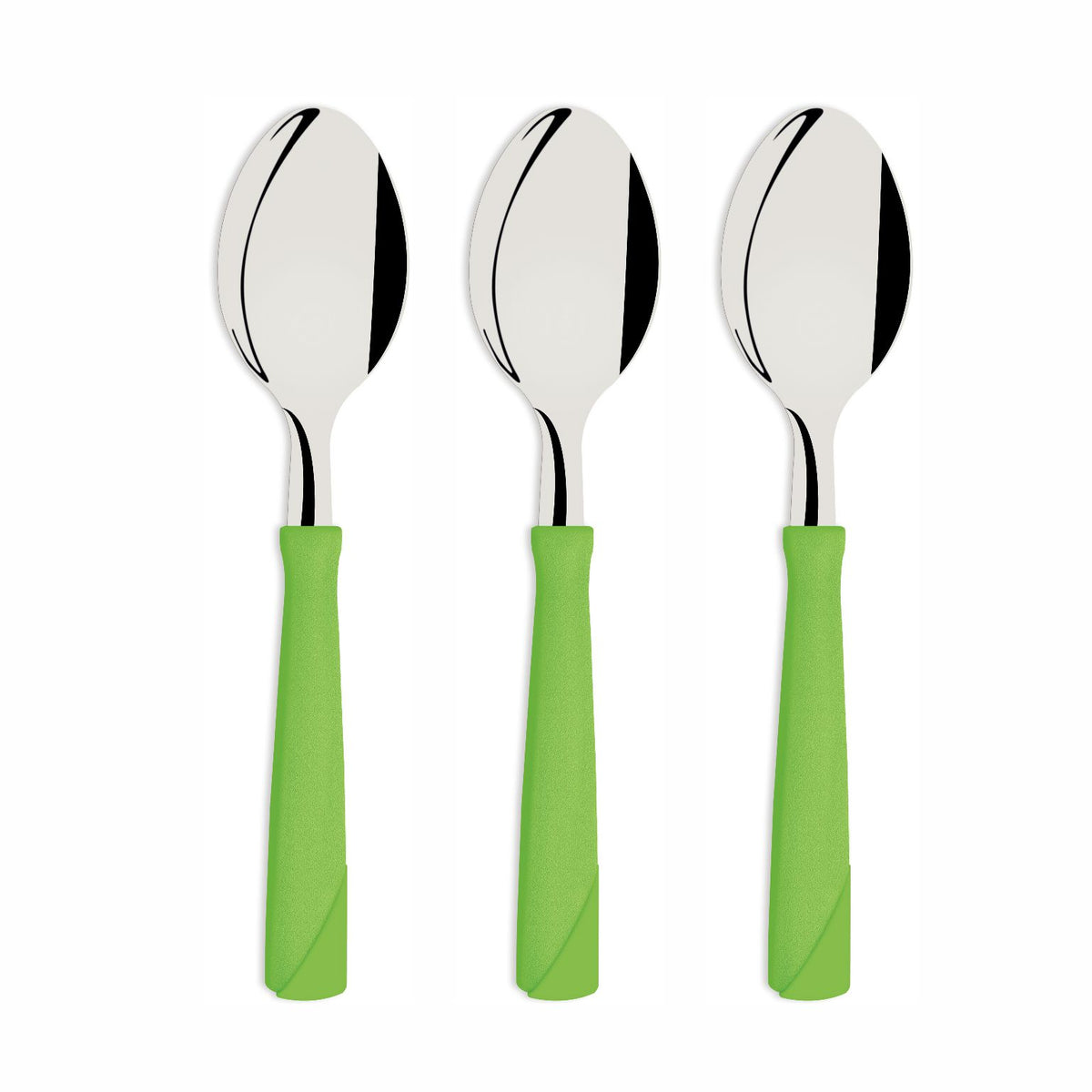 Cuchara De Mesa Tramontina New Kolor 3 Piezas Verde Acero