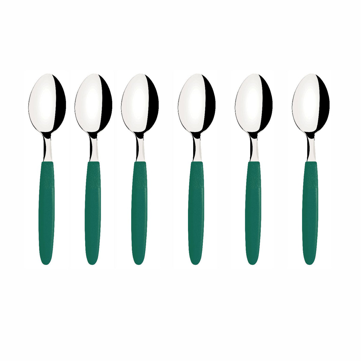 Cuchara De Mesa Tramontina Ipanema 6 Piezas Verde Acero