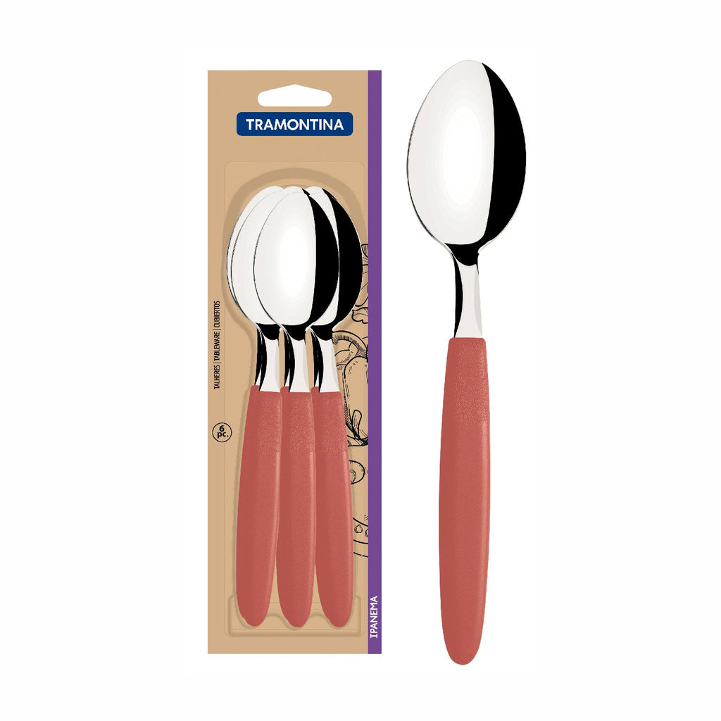 Cuchara De Mesa Tramontina Ipanema 6 Piezas Salmon Acero