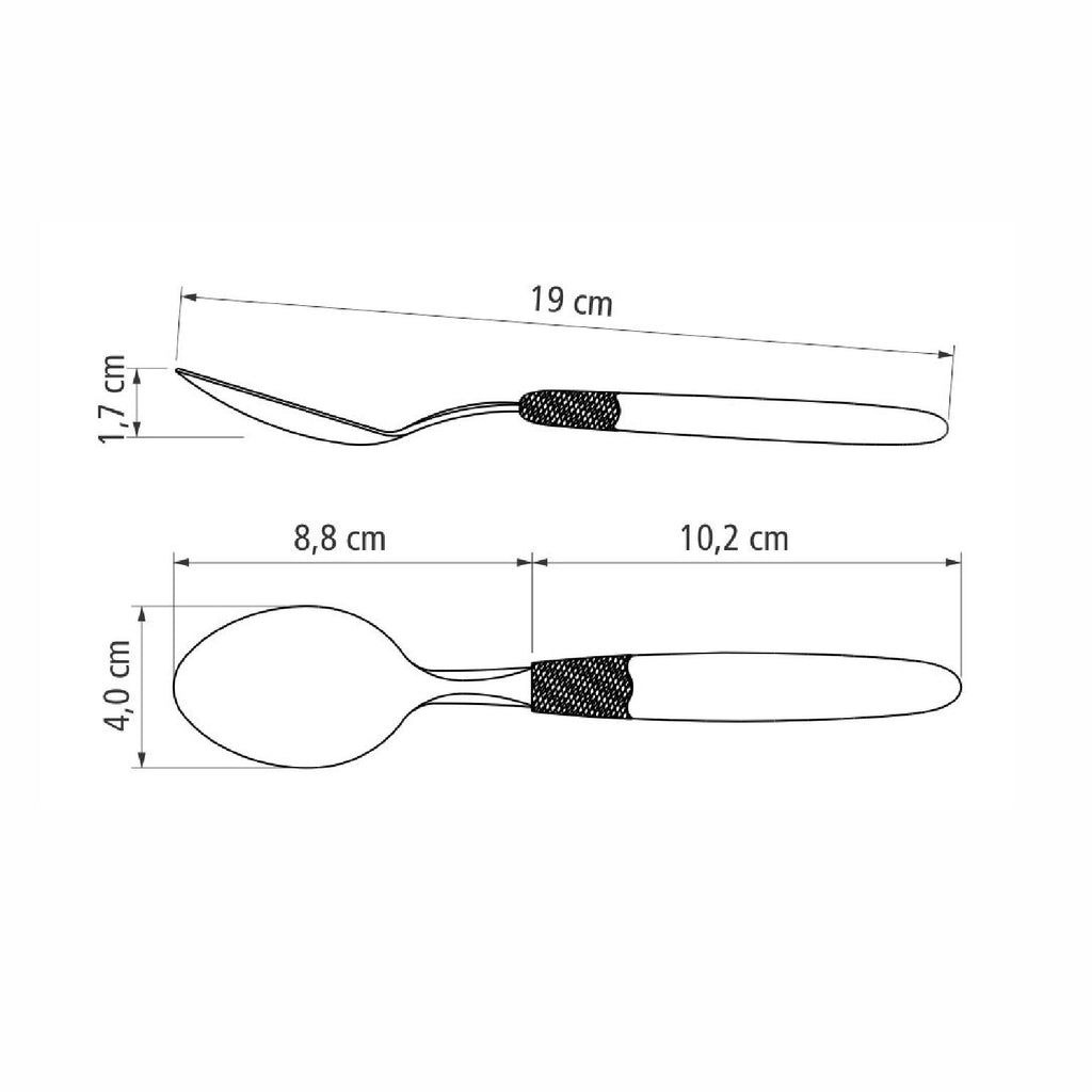 Cuchara De Mesa Tramontina Ipanema 6 Piezas Salmon Acero