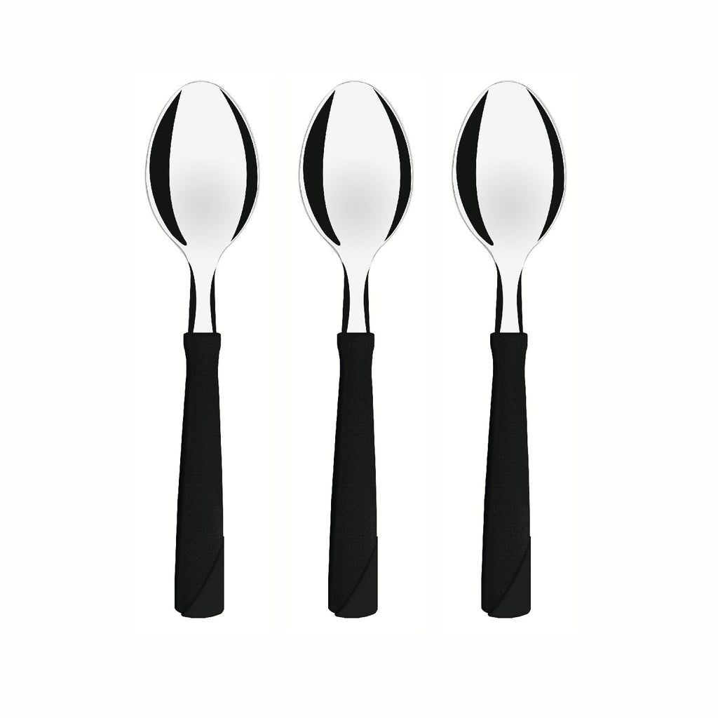 Cuchara De Mesa Tramontina New Kolor 12 Pzs Negro Acero