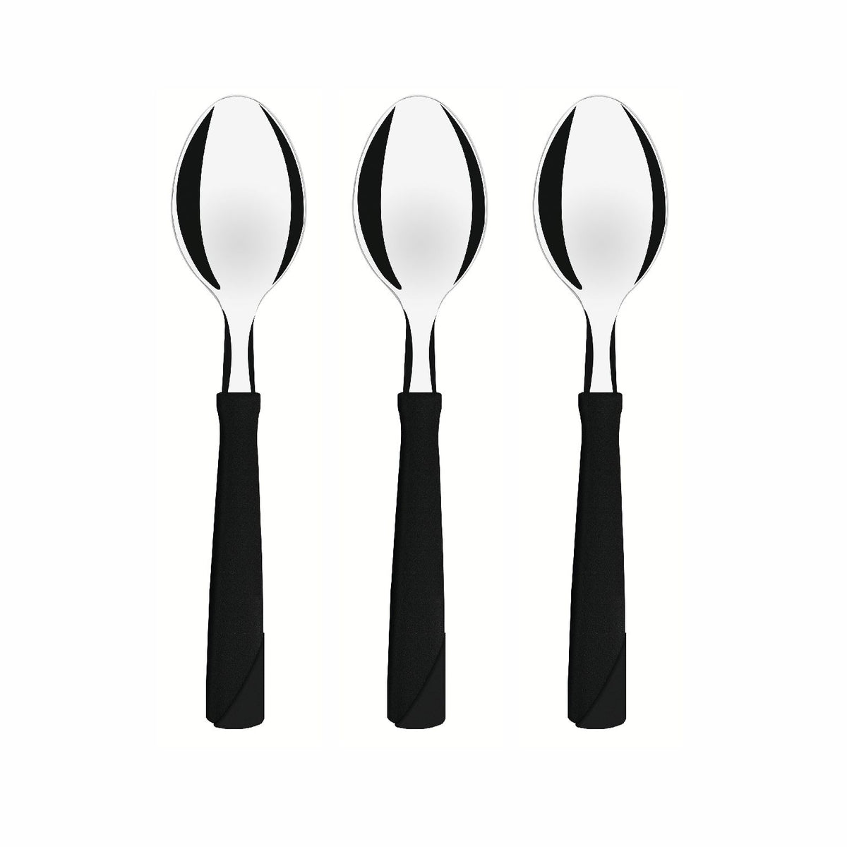 Cuchara De Mesa Tramontina New Kolor 12 Pzs Negro Acero