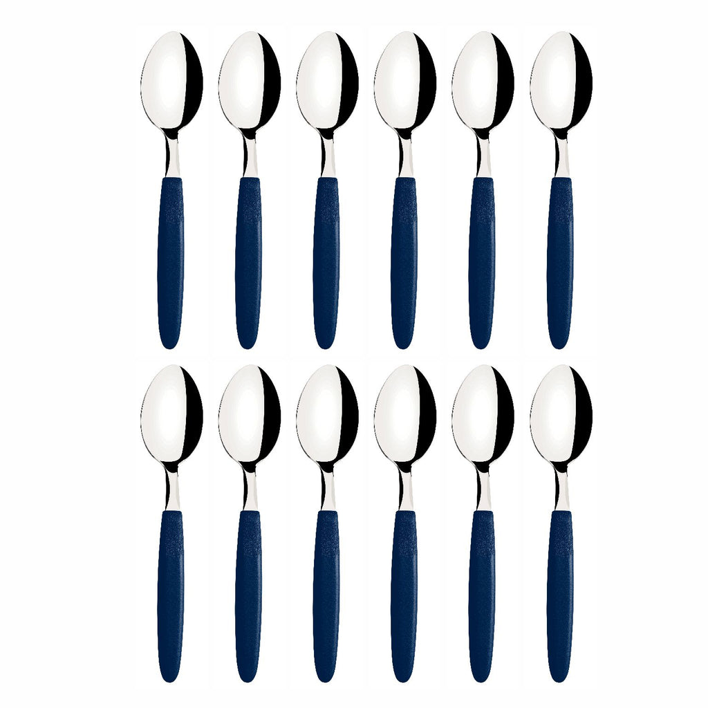 Cuchara De Mesa Tramontina Ipanema 12 Piezas Azul Acero