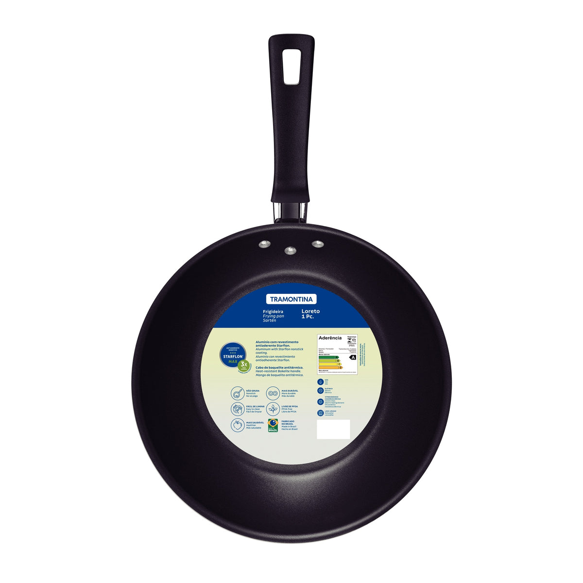 Sarten Tramontina Loreto Antiadherente 28 cm 2L Grafito