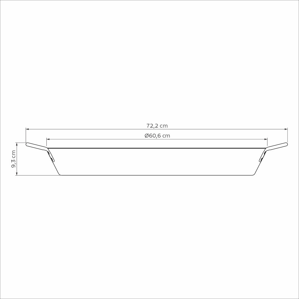 Paellera Tramontina Professional Antiadherente 60 cm 18.2L
