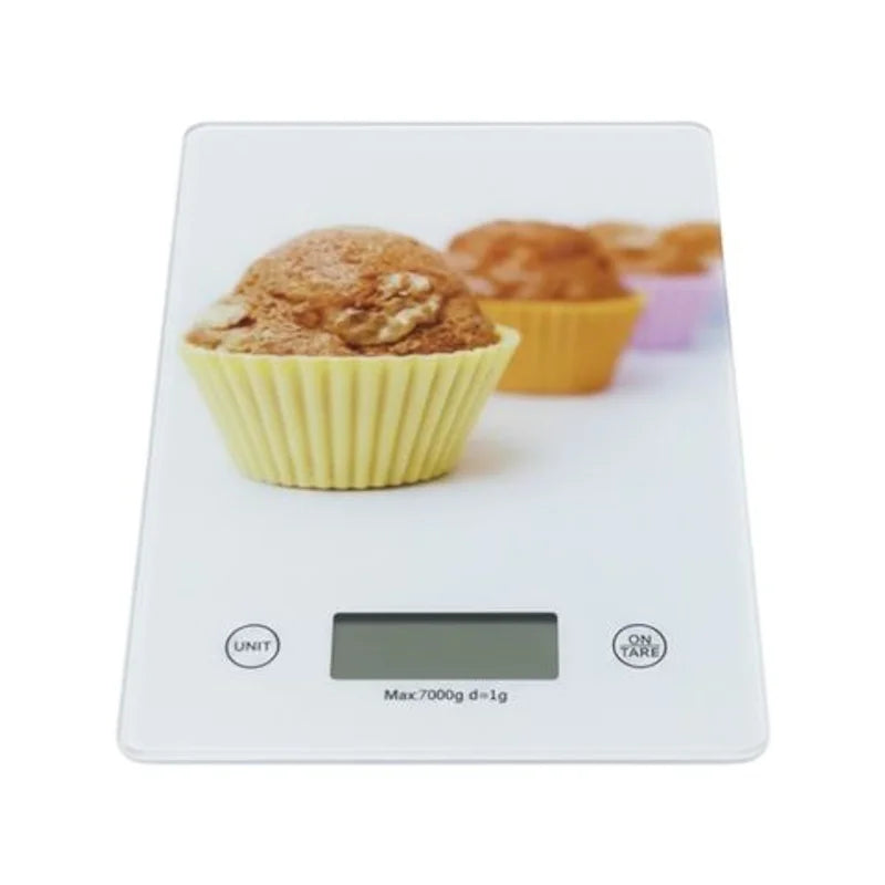 Balanza De Cocina De Vidrio 14,5 X 20 Cm Hasta 7kg