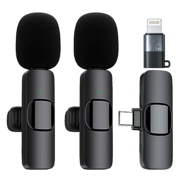 Micrófono Inalámbrico Doble Clip USB-C + Lightning