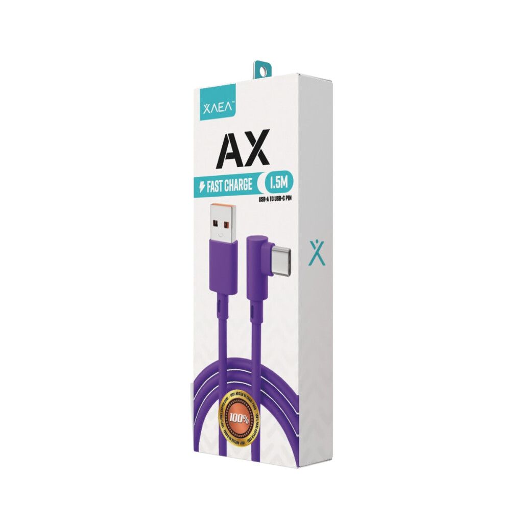Cable TC-TC Carga Rapida- Xaea - Lila