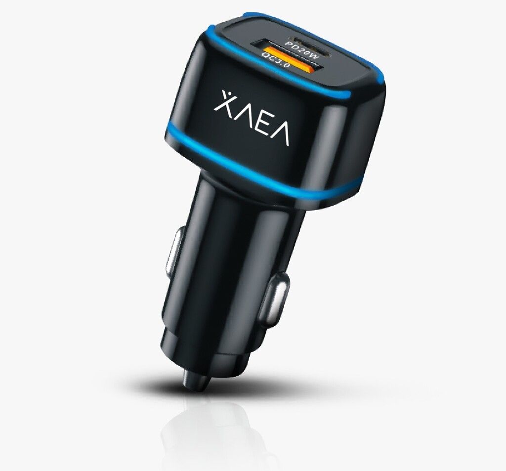 Cargador 12V 20W Carga Rapida USB-C + Cable Tipo C