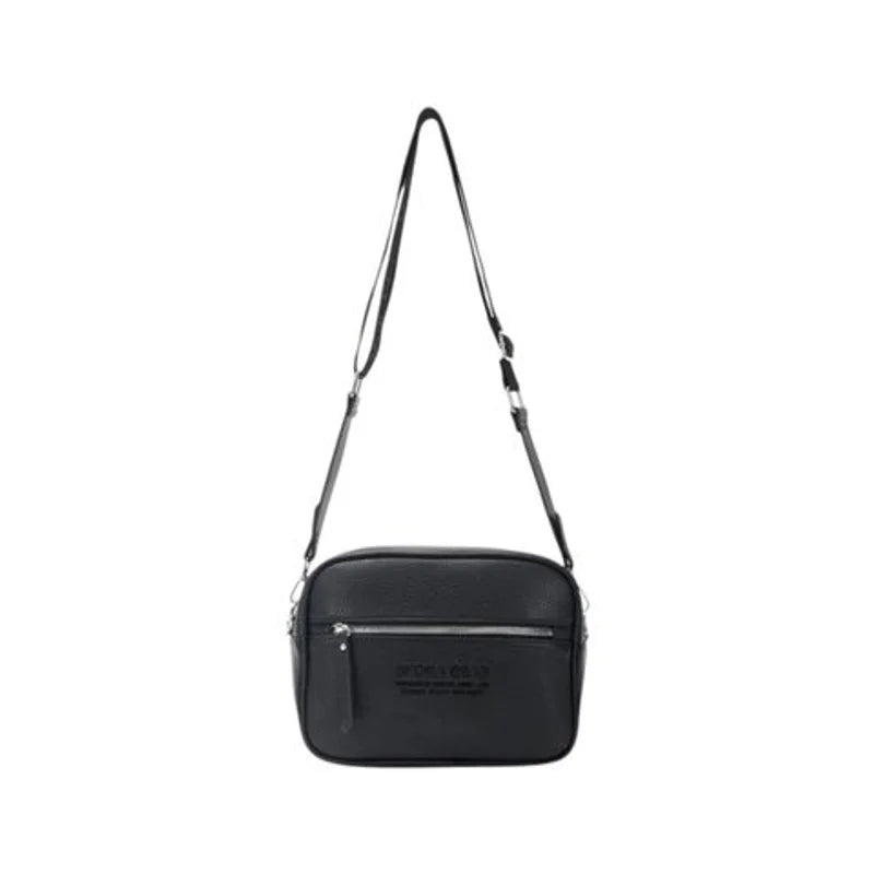 Cartera Bandolera PU Callao Negra 24x16x8 cm Skora - 43550