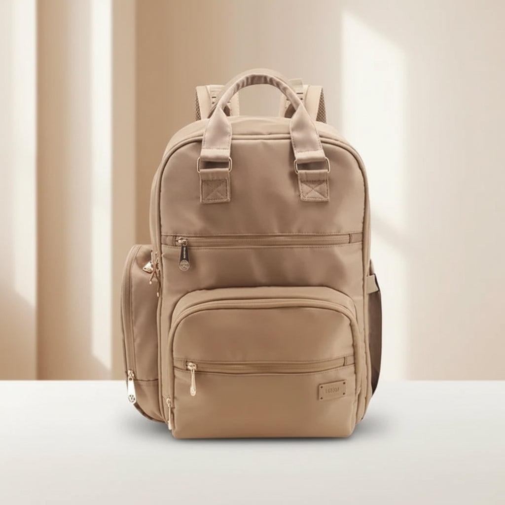 Mochila Maternal Beige 35x43x21 cm Amayra - 67.8000002