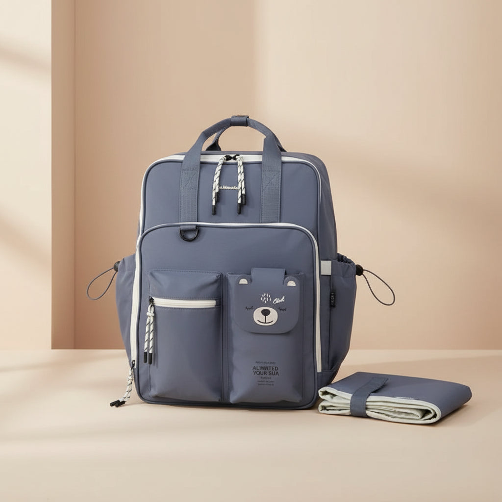 Mochila Maternal Con Cambiador New Moments 31.5x40x16 cm Chimola - M263