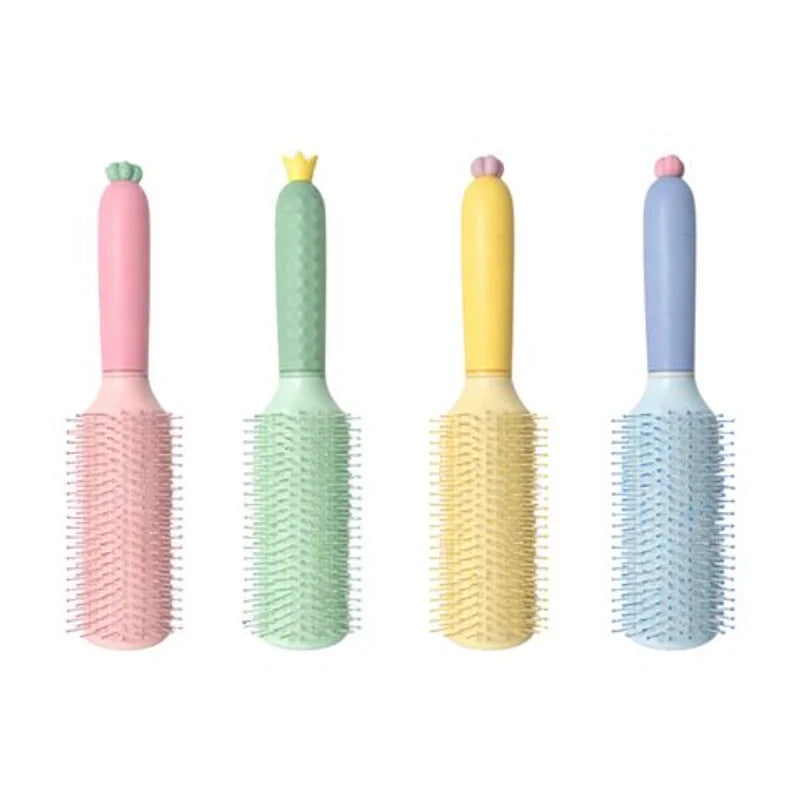 Cepillo Para El Pelo Zanahoria 4 X 23,5 Cm Colores Surtidos
