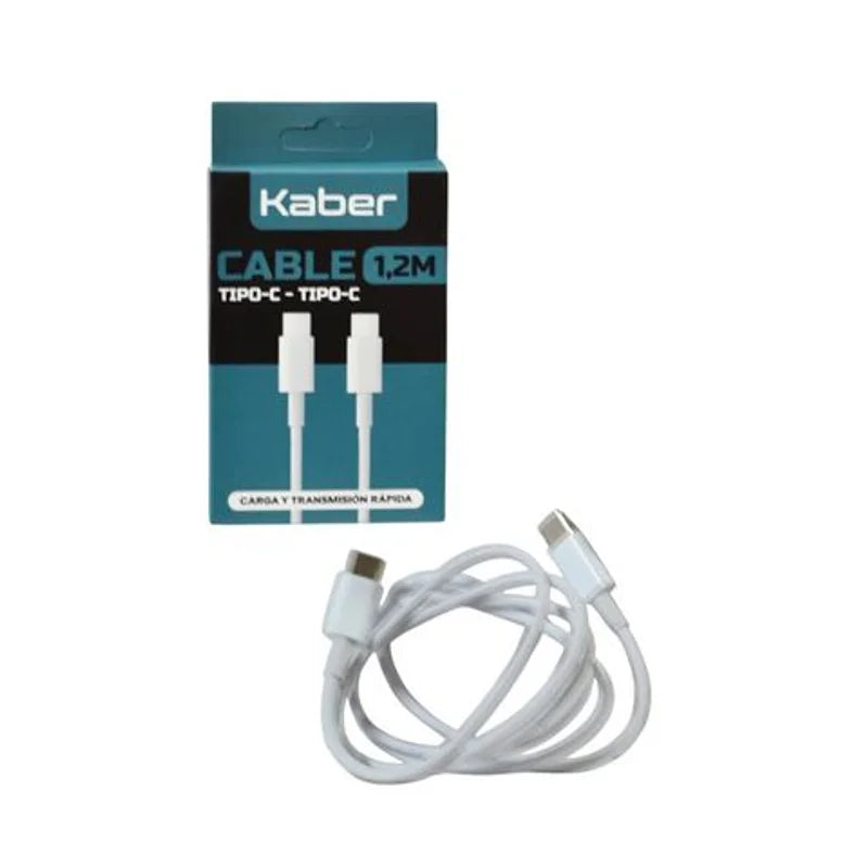 Cable De Datos USB-C A USB-C 1,2 M Kaber