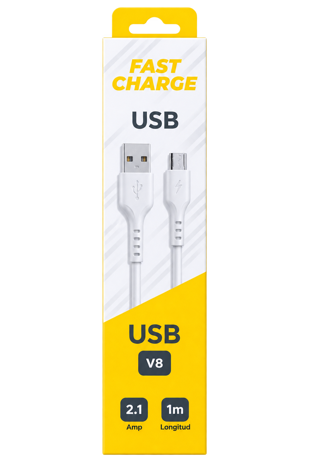 Cable Usb A - V8 Micro 2.1a 1 Metro