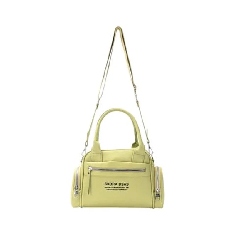 Cartera Bandolera PU Callao Multipockets Pistacho 24x22 cm Skora - 43557
