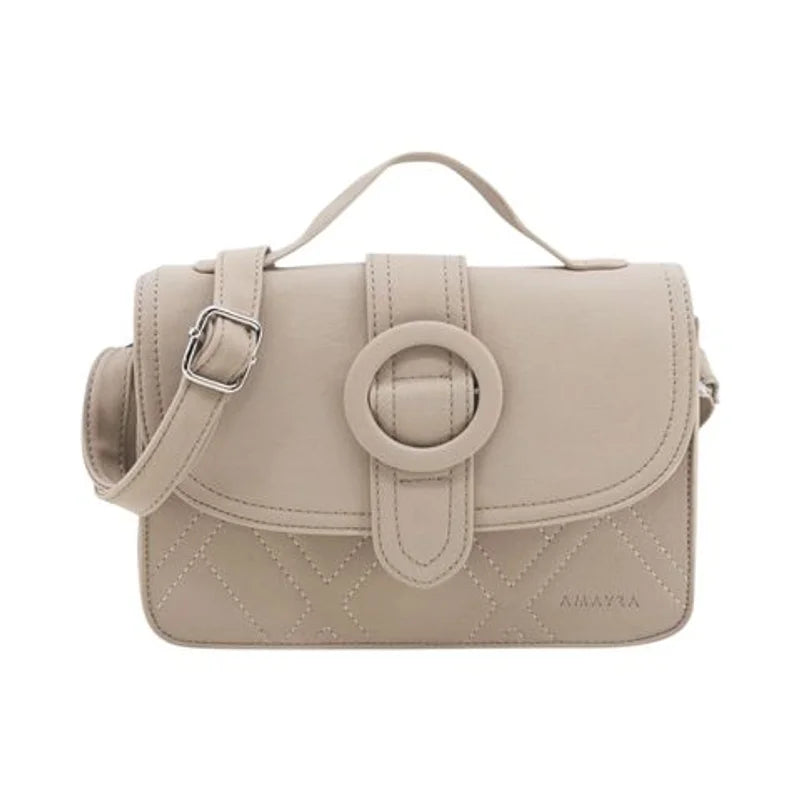 Cartera Bandolera PU Gris Claro 22x15x8 cm Amayra - 67.8700111