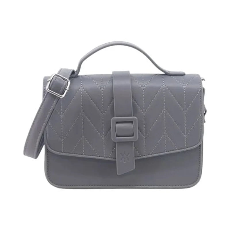 Cartera Bandolera PU Gris Oscuro 22x16x8 cm Amayra - 67.0800183