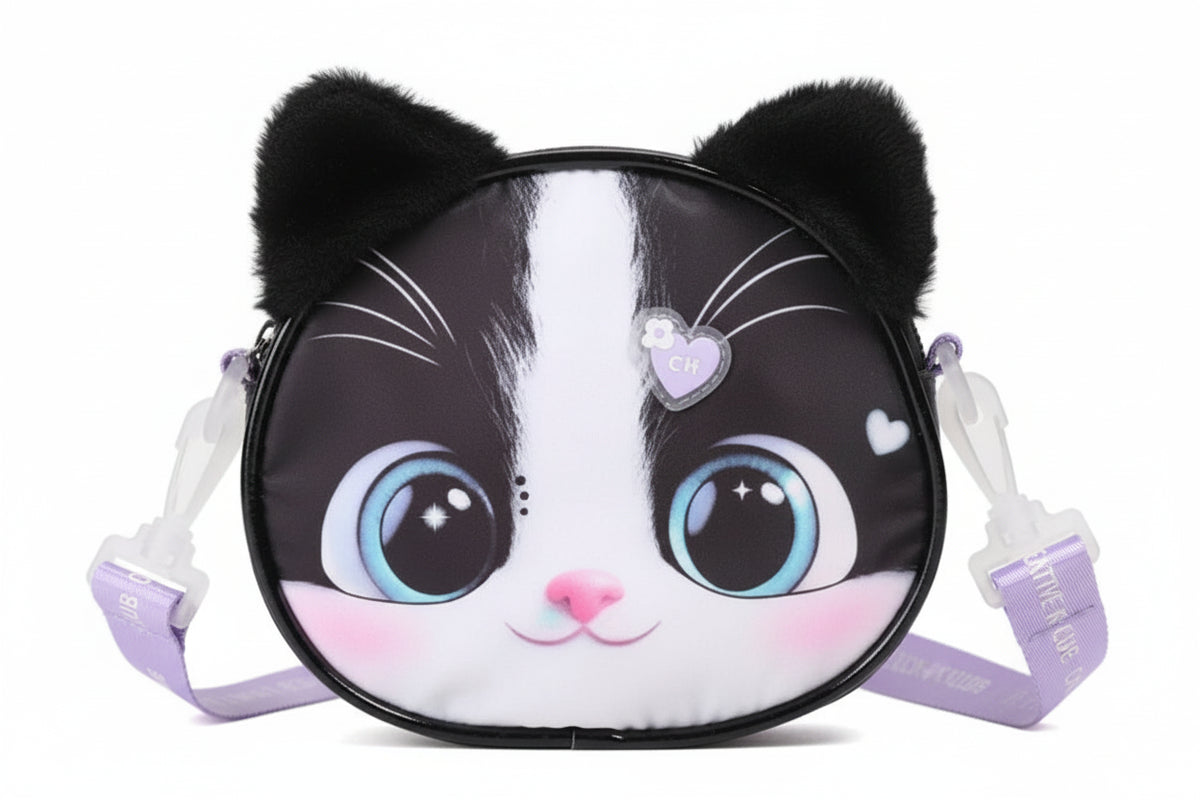 Cartera Bandolera PVC Cristal Gato 21x19x4.5 cm Chimola - CB130