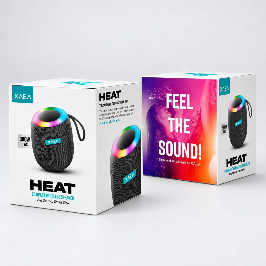 Parlante Bluetooth XAEA Heat  5W TWS Gris