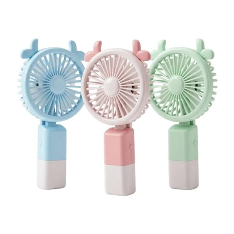 Ventilador De Mano Carga USB 20 X 9,5 Cm