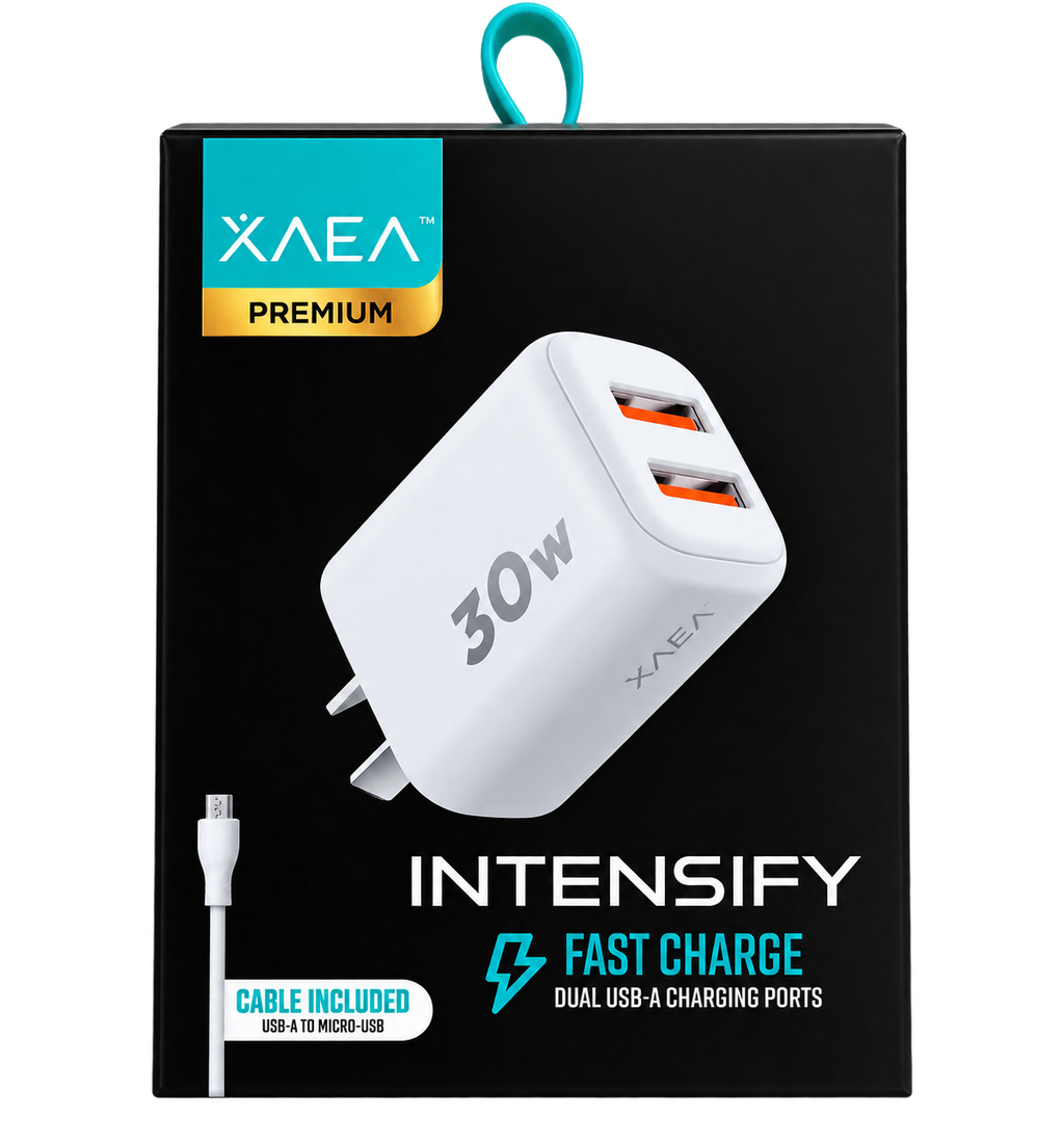 CARGADOR 220V MODO-A015 INTENSIFY - 2USB + CABLE V8 - XAEA