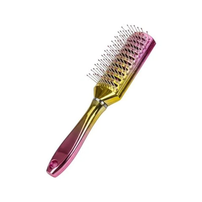 Cepillo Para El Pelo Metalizado 23 Cm