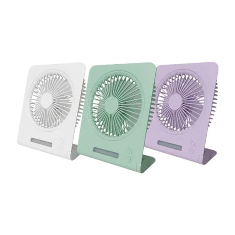 Ventilador Mini Con Luz 24,5 X 20 Cm Colores Surtidos