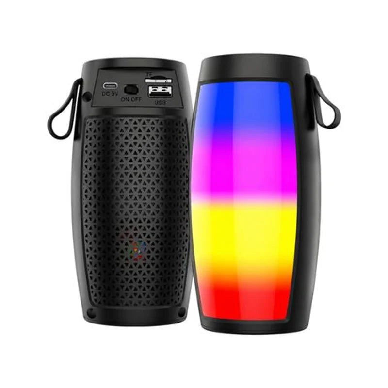 Parlante Bluetooth Con Luz Carga USB 7 X 15 Cm