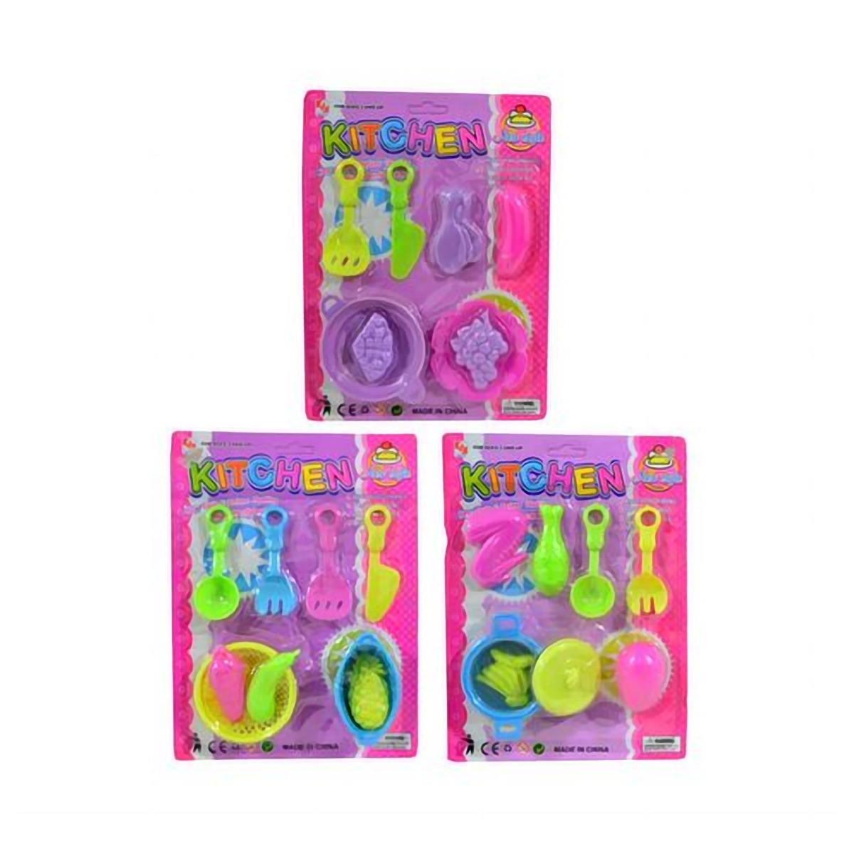 Set 8 Cocinas Piezas 19 x 25.5 cm en Blister