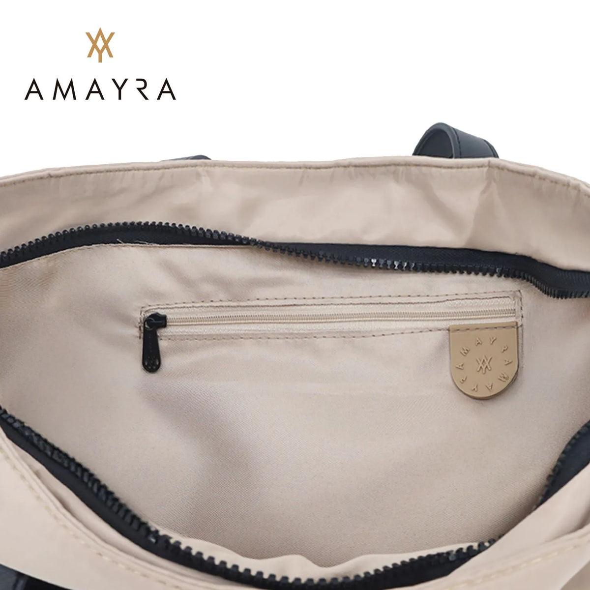 Cartera Amayra Ecocuero Camel 27 x 44 x 12 cm