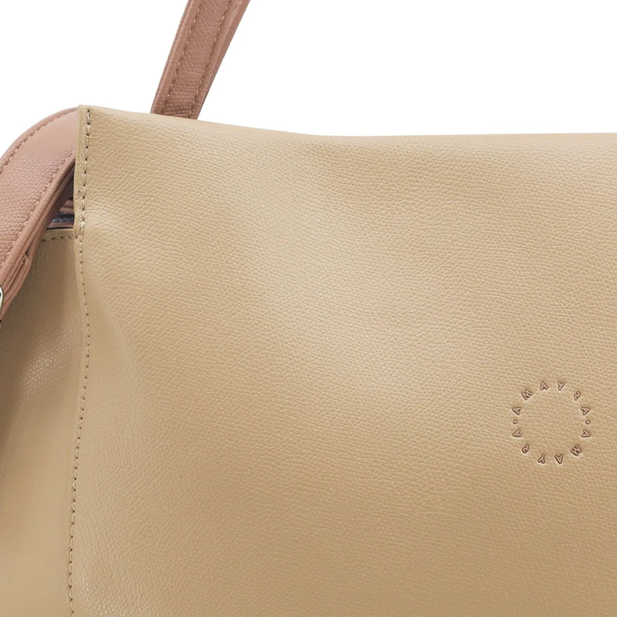 Cartera Amayra Ecocuero Camel 43 x 29 x 11 cm