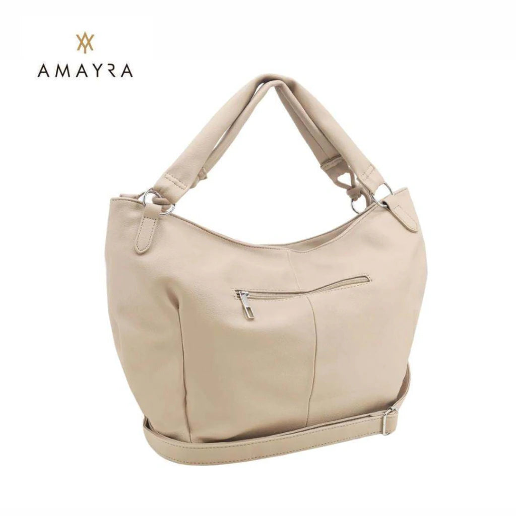 Cartera Amayra Ecocuero Camel 47 x 30 x 13 cm