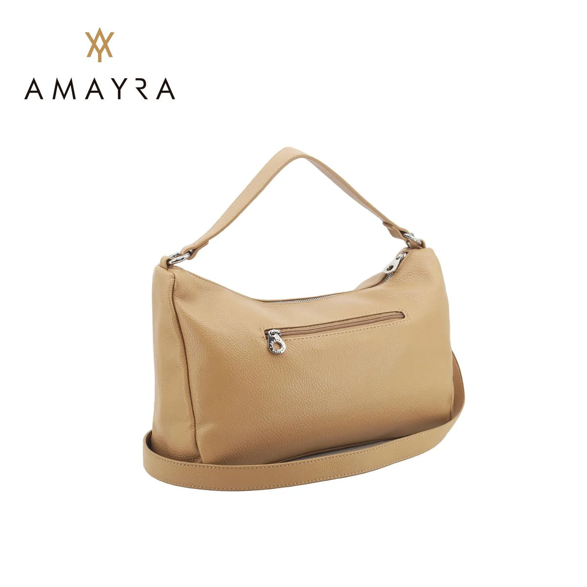 Cartera Amayra Ecocuero Camel 34 x 24 x 11 cm