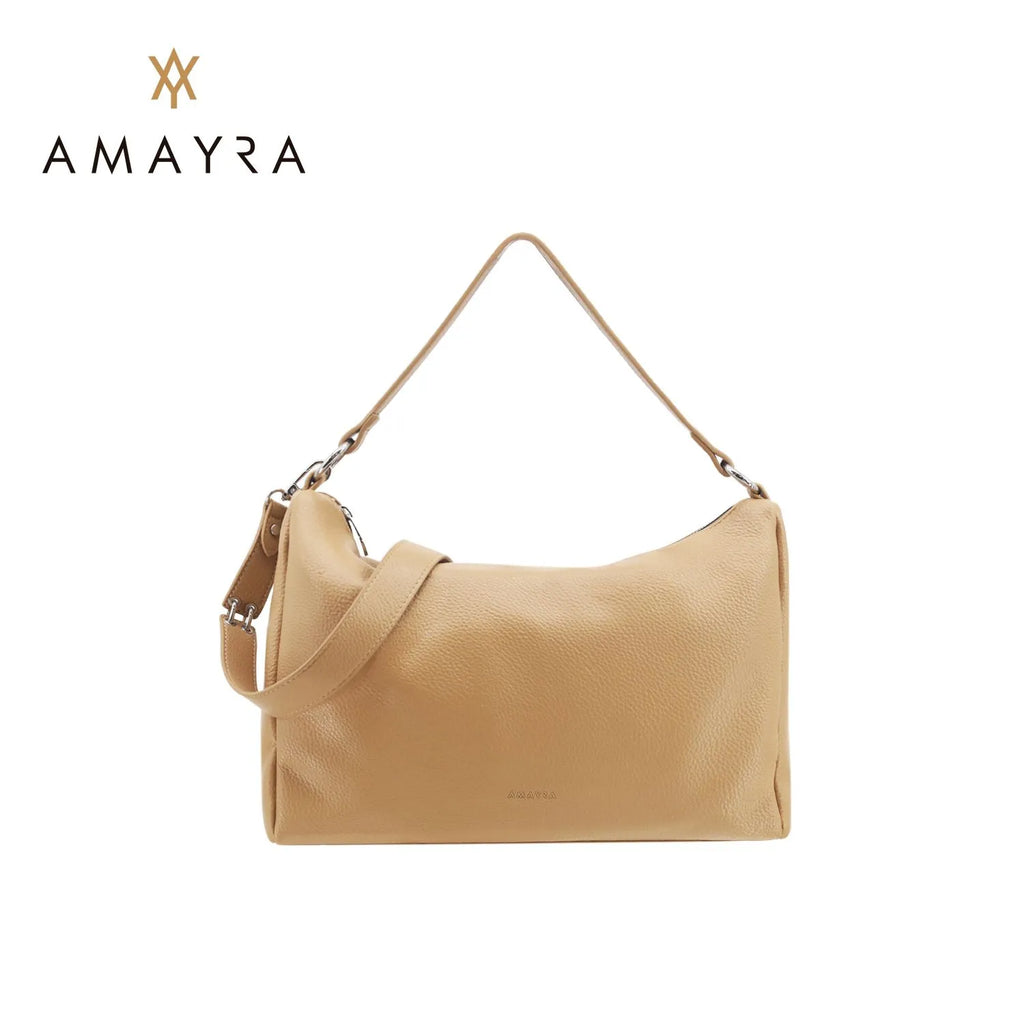 Cartera Amayra Ecocuero Camel 34 x 24 x 11 cm