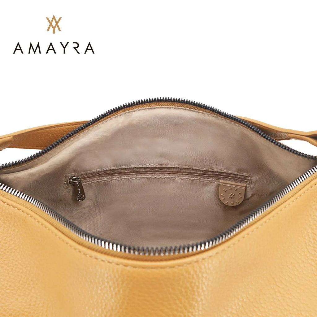 Cartera Amayra Ecocuero Camel 34 x 24 x 11 cm