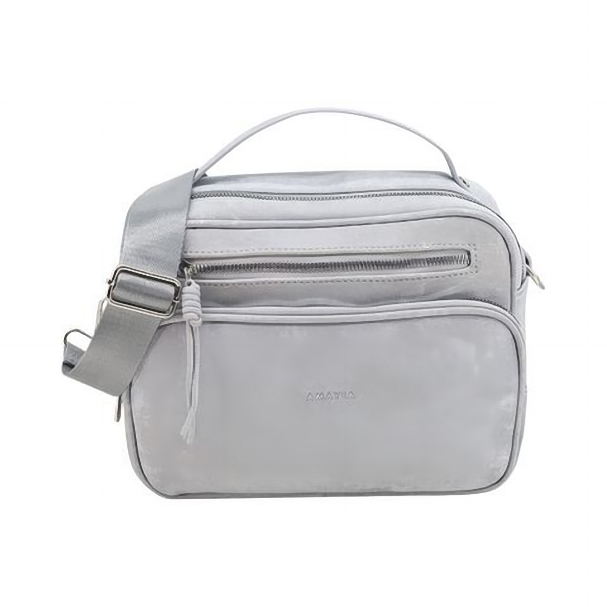 Cartera Amayra Bandolera Ecocuero Gris 25 x 20 x 10 cm Claro