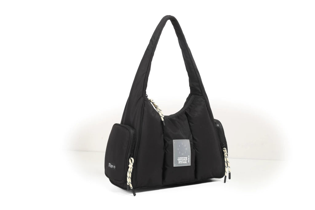 Cartera Chimola Matelasse Dana Nylon Negro