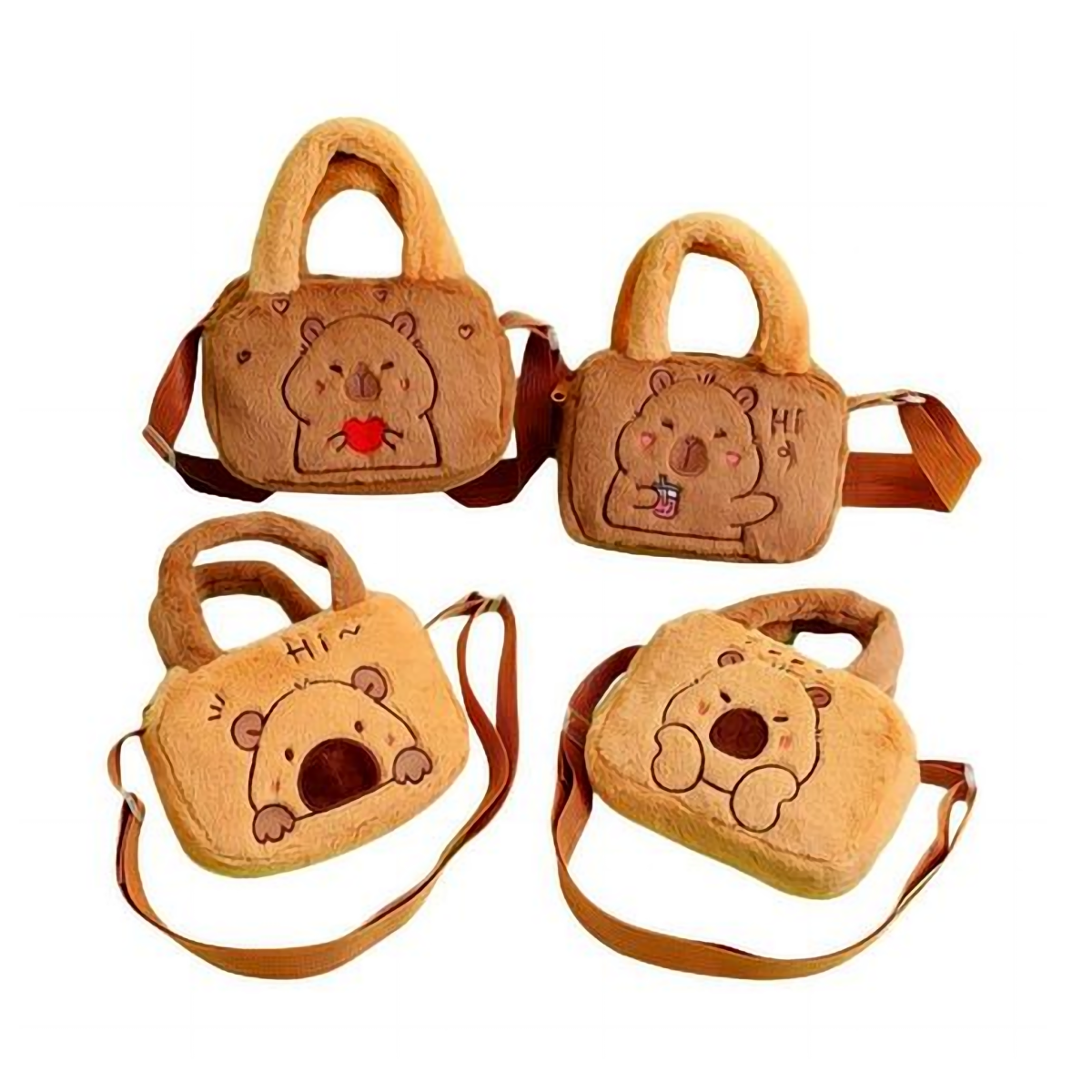 Cartera Infantil Capibara X Unidad Modelos Surtidos